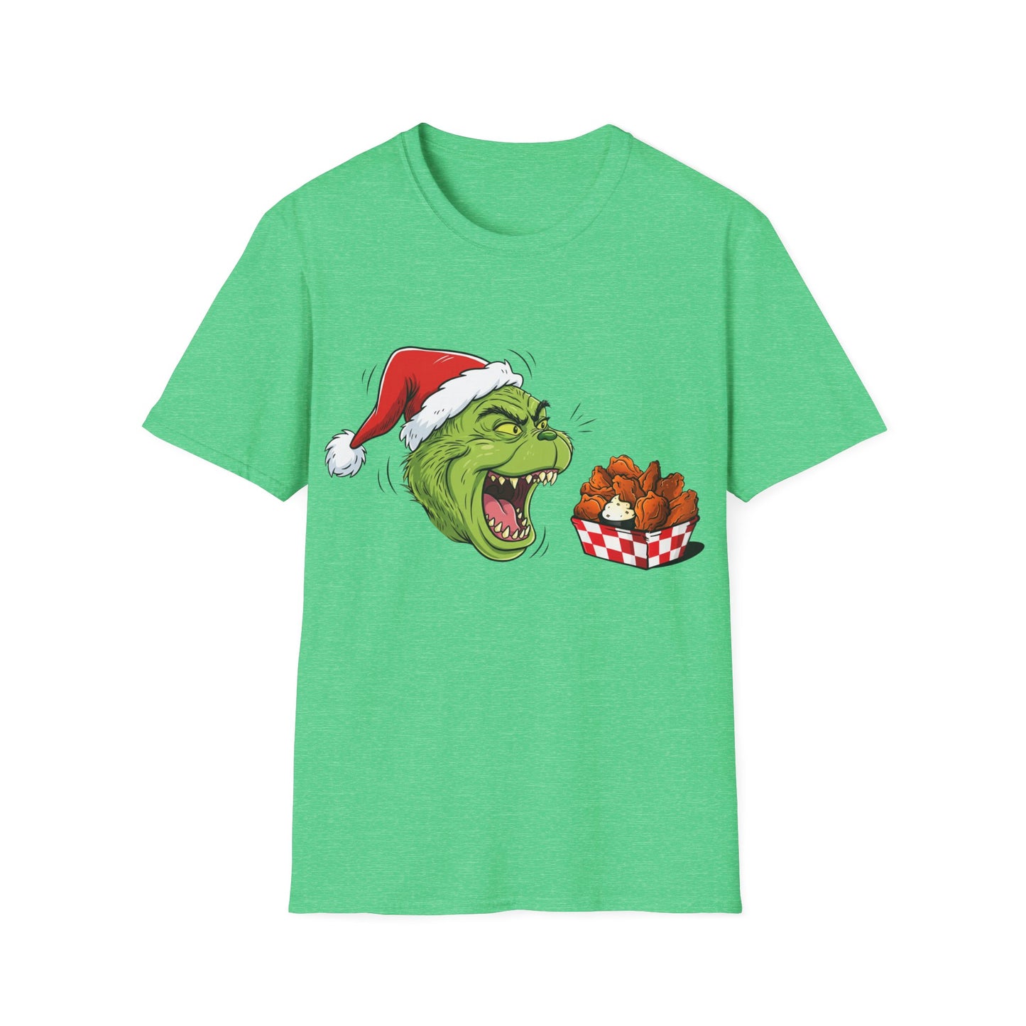 Grinch Buffalo Wings Unisex Softstyle T-Shirt