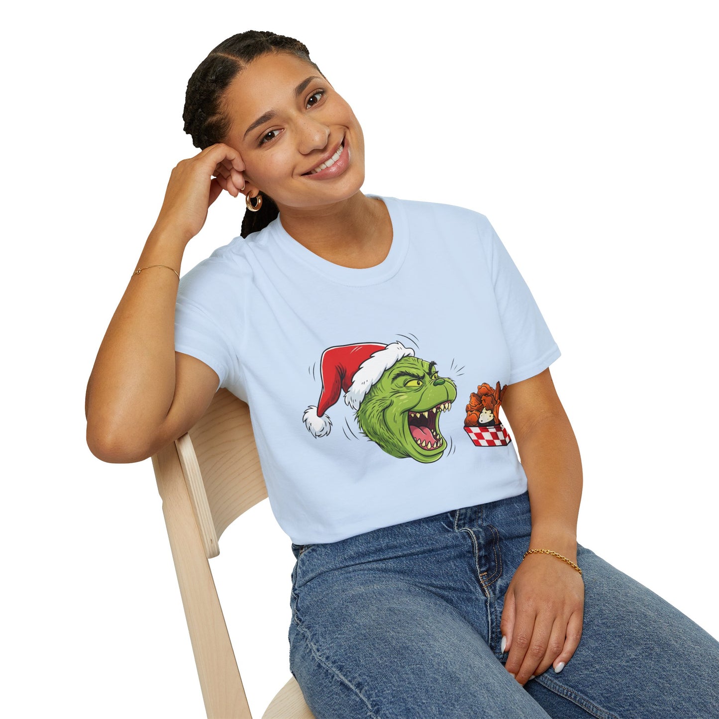 Grinch Buffalo Wings Unisex Softstyle T-Shirt