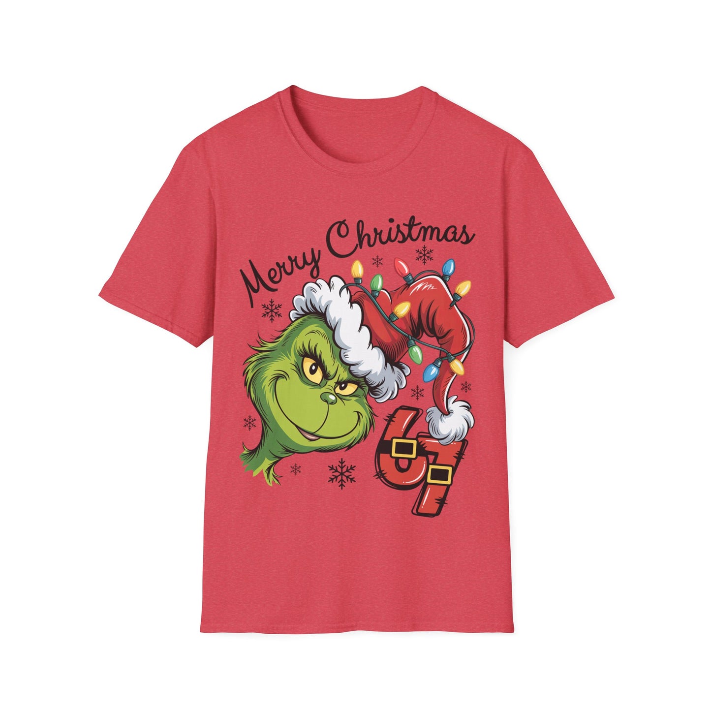 Grinch 6 7 Six Seven Unisex Softstyle T-Shirt