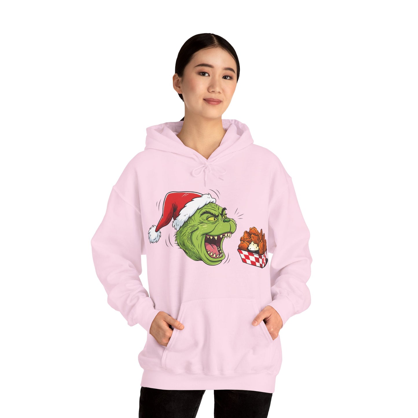 Grinch Buffalo Wings Unisex Heavy Blend™ Hooded Sweatshirt
