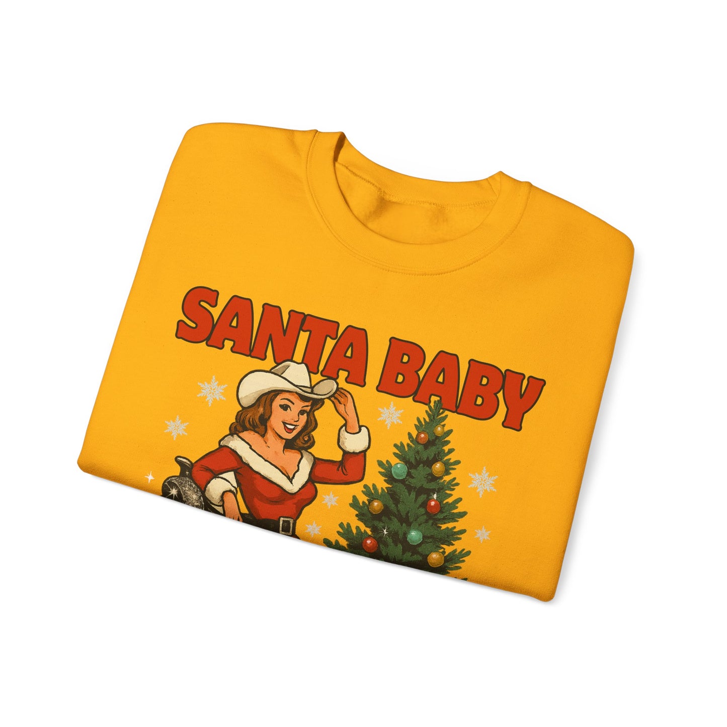 Santa Baby Ready To Ride Unisex Heavy Blend™ Crewneck Sweatshirt