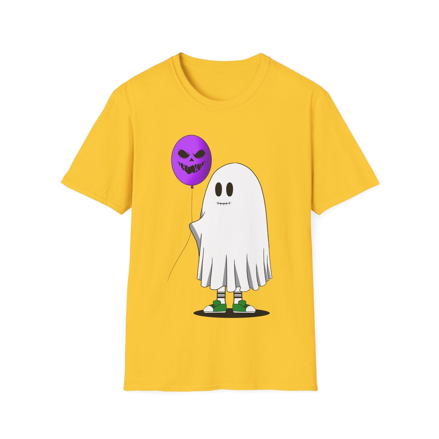 Halloween Balloon Ghost Unisex Softstyle T-Shirt