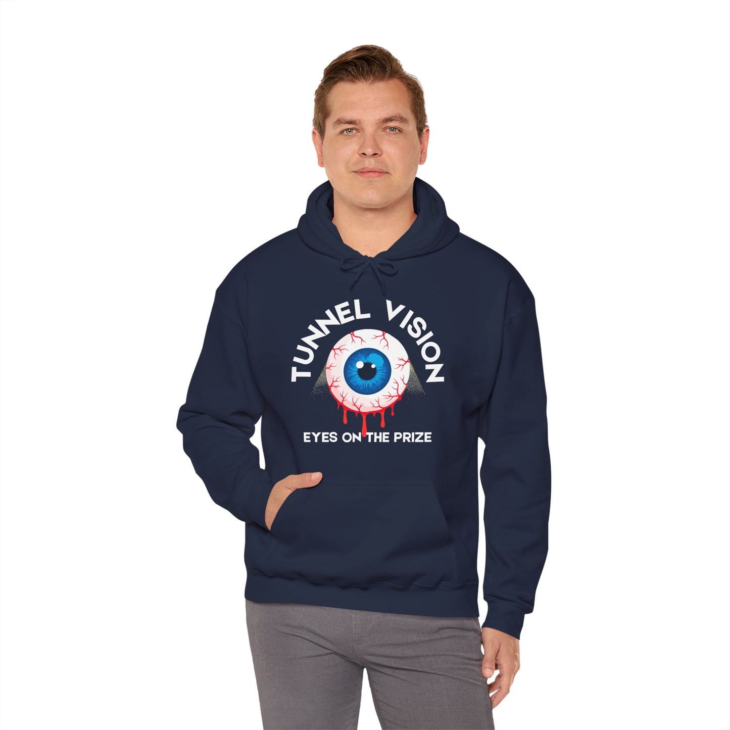 Tunnel Vision Eyes On The Prize Unisex Heavy Blend™ Hooded Sweatshirt