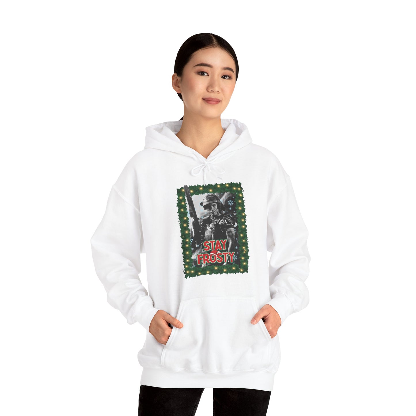 Stay Frosty Corporal Hicks Unisex Heavy Blend™ Hooded Sweatshirt