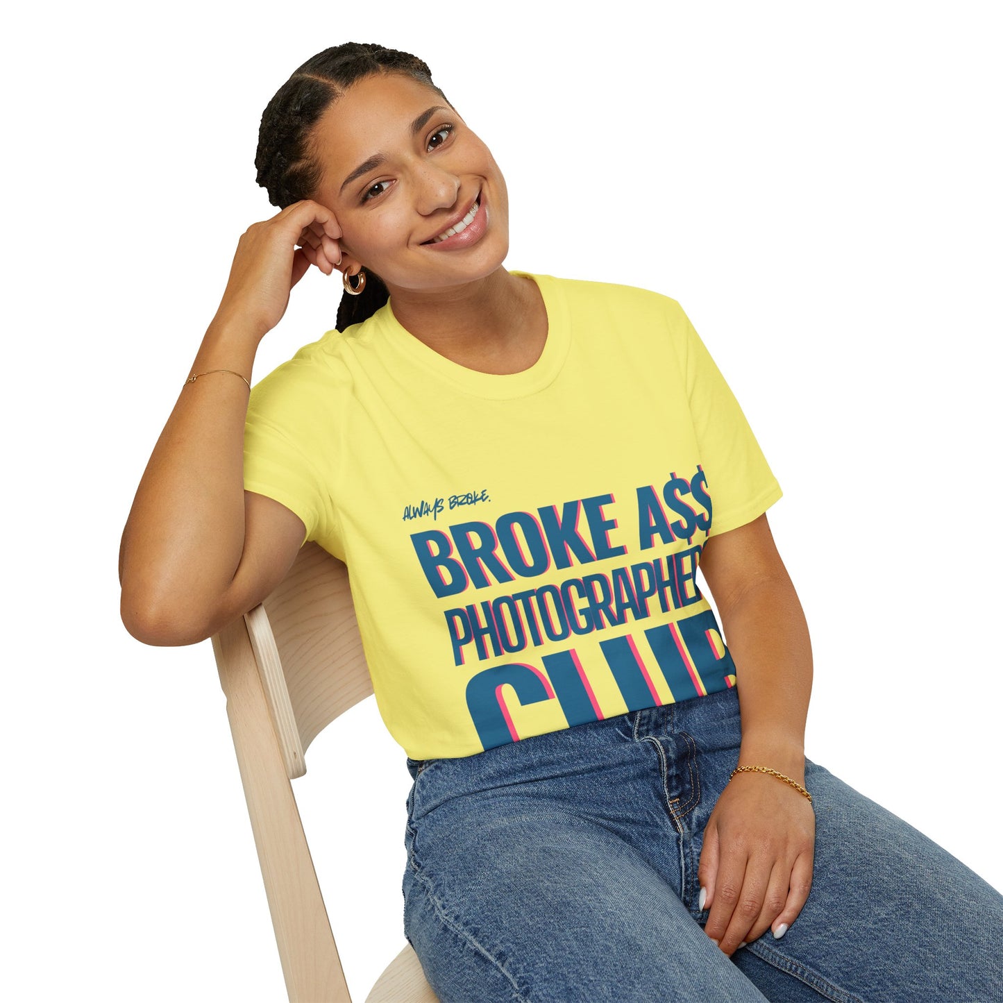 Broke A$$ Photographers Club Unisex Softstyle T-Shirt