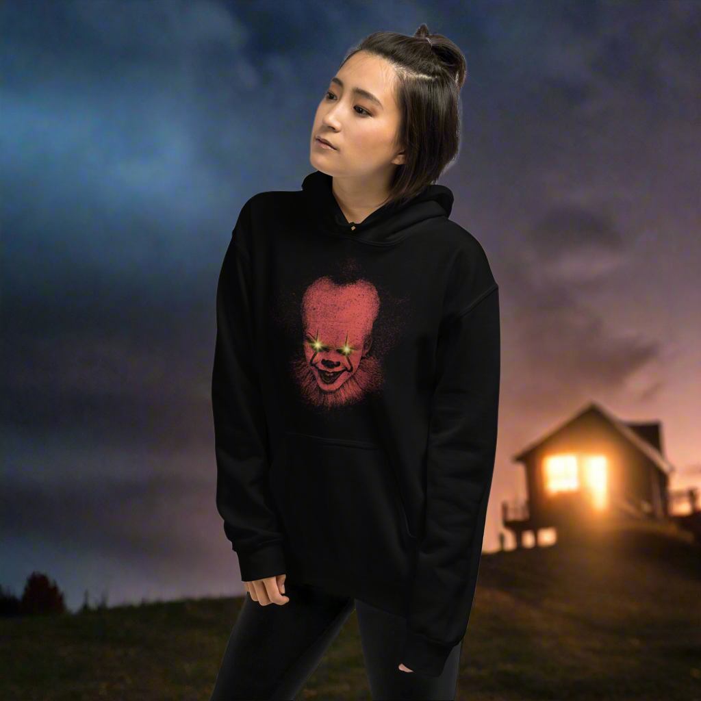 It Clown Glaring Eyes Unisex Hoodie