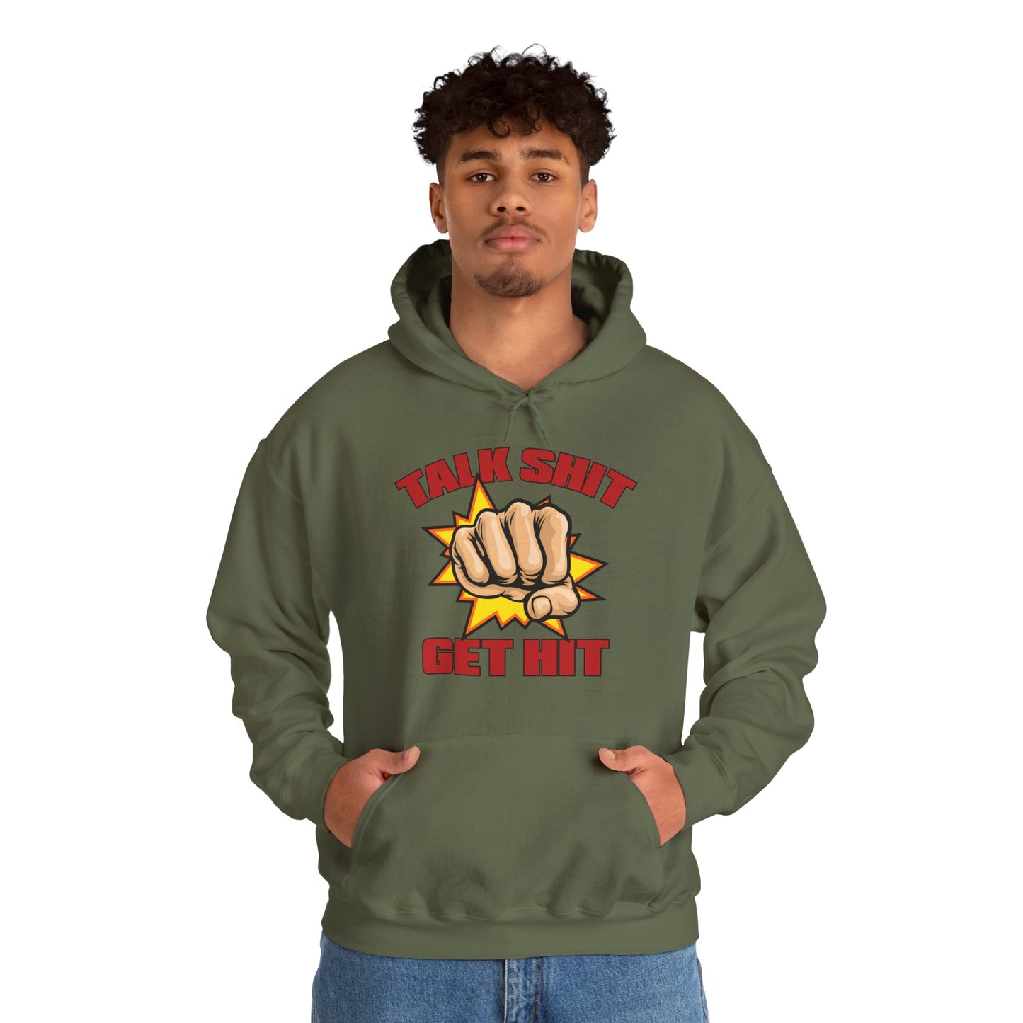Talk Shit Get Hit Unisex Heavy Blend™ Hooded Sweatshirt
