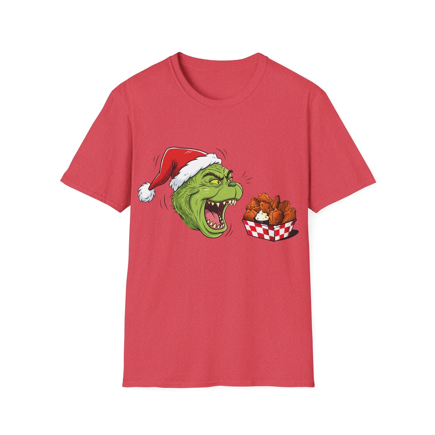 Grinch Buffalo Wings Unisex Softstyle T-Shirt
