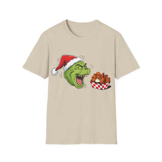 Grinch Buffalo Wings Unisex Softstyle T-Shirt