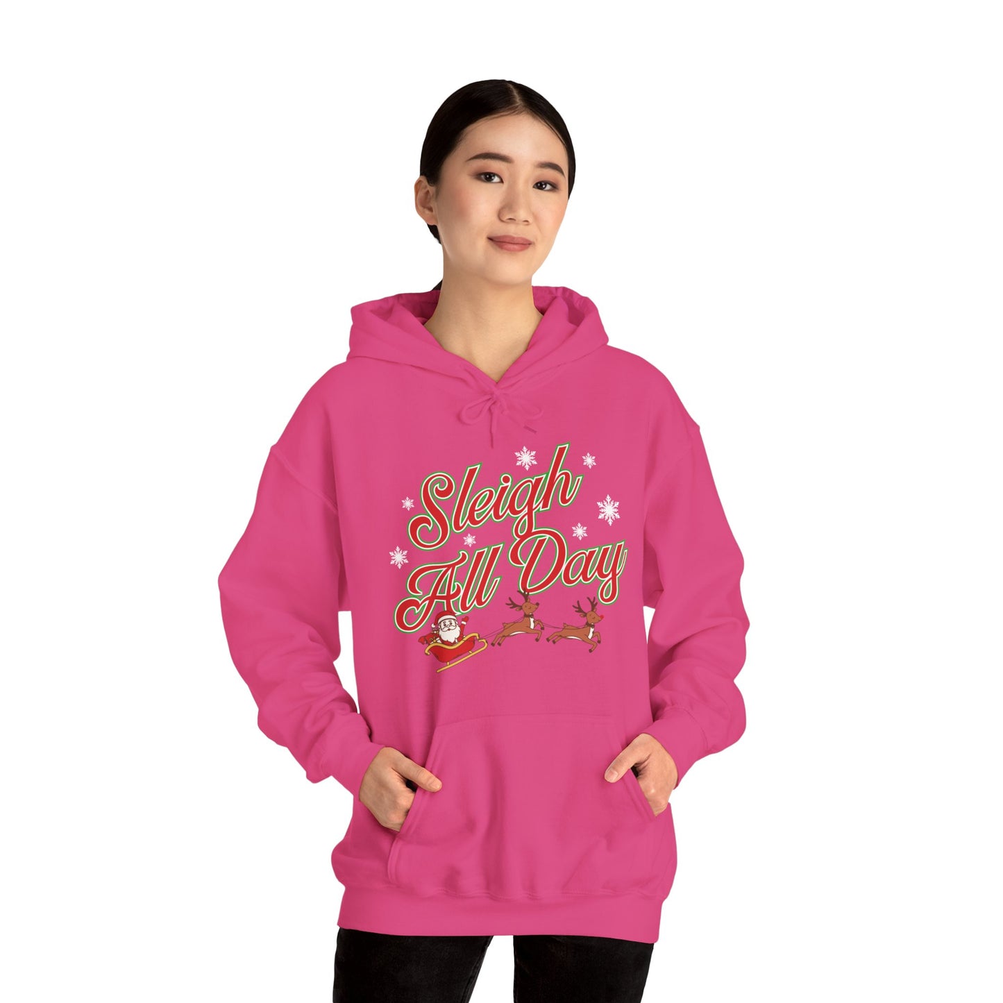 Sleigh All Day Santa Unisex Heavy Blend™ Hooded Sweatshirt