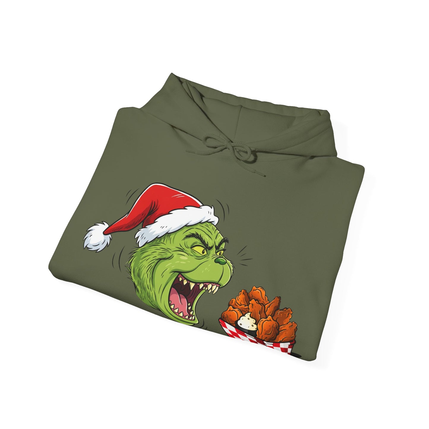 Grinch Buffalo Wings Unisex Heavy Blend™ Hooded Sweatshirt