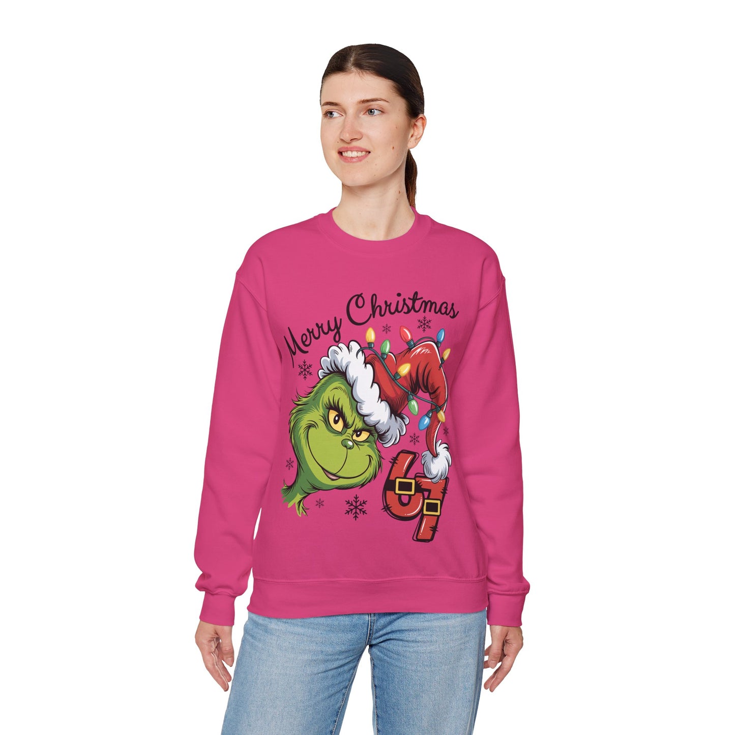 Grinch 6 7 Six Seven Unisex Heavy Blend™ Crewneck Sweatshirt