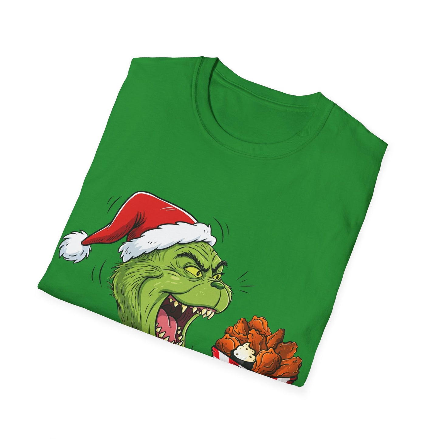 Grinch Buffalo Wings Unisex Softstyle T-Shirt