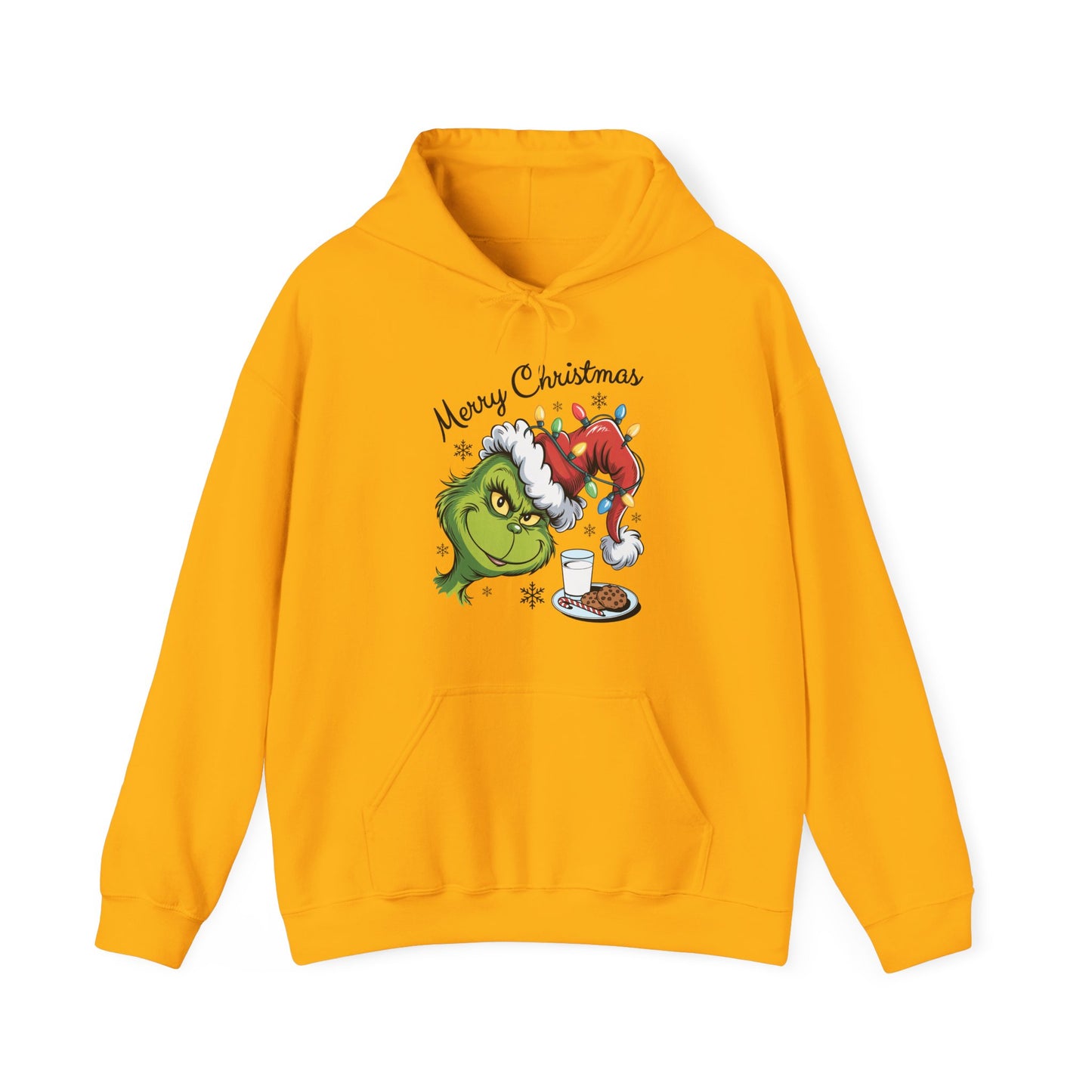 Christmas Grinch Milk & Cookies Unisex Heavy Blend™ Hooded Sweatshirt