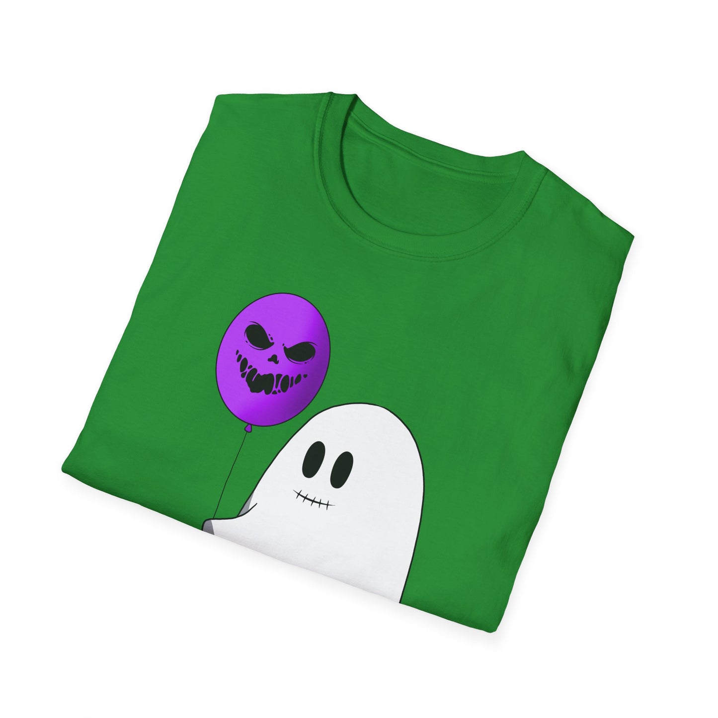 Halloween Balloon Ghost Unisex Softstyle T-Shirt