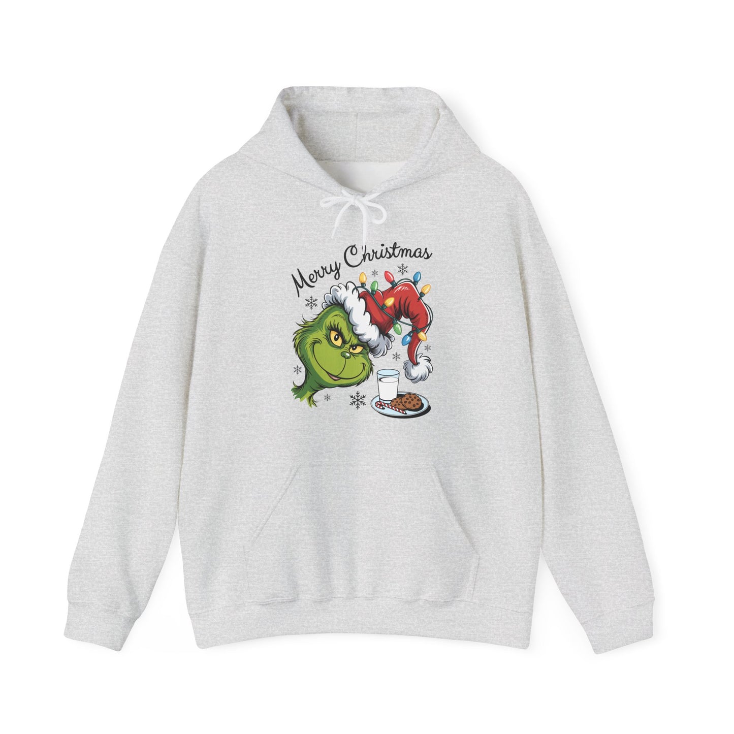 Christmas Grinch Milk & Cookies Unisex Heavy Blend™ Hooded Sweatshirt