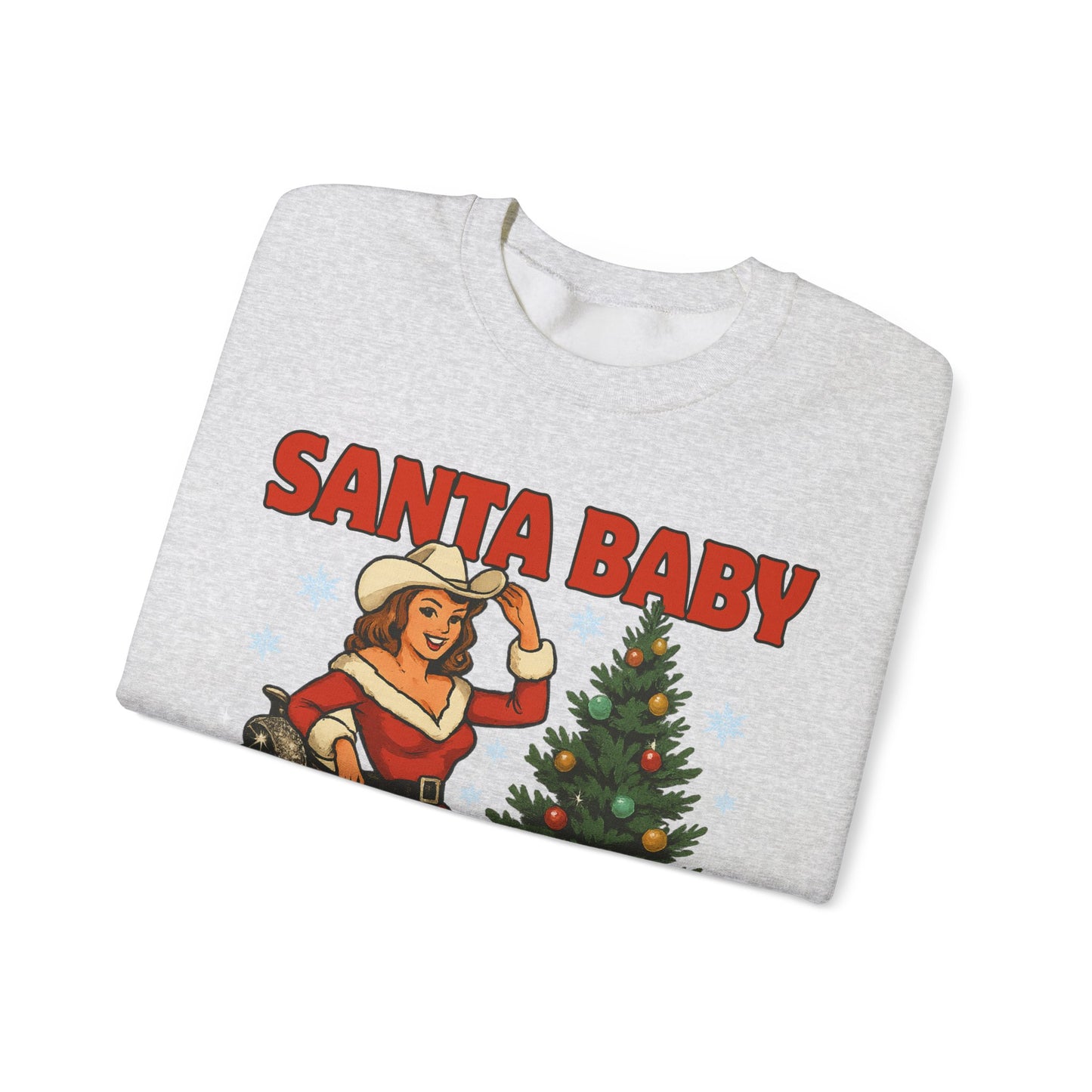Santa Baby Ready To Ride Unisex Heavy Blend™ Crewneck Sweatshirt
