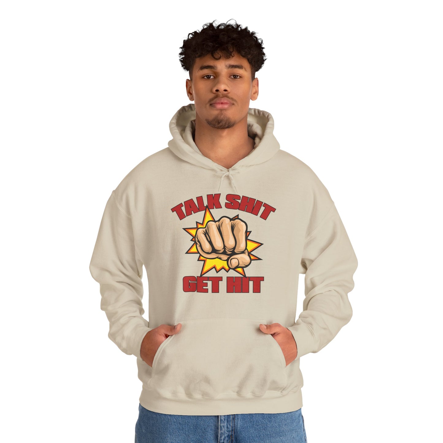 Talk Shit Get Hit Unisex Heavy Blend™ Hooded Sweatshirt