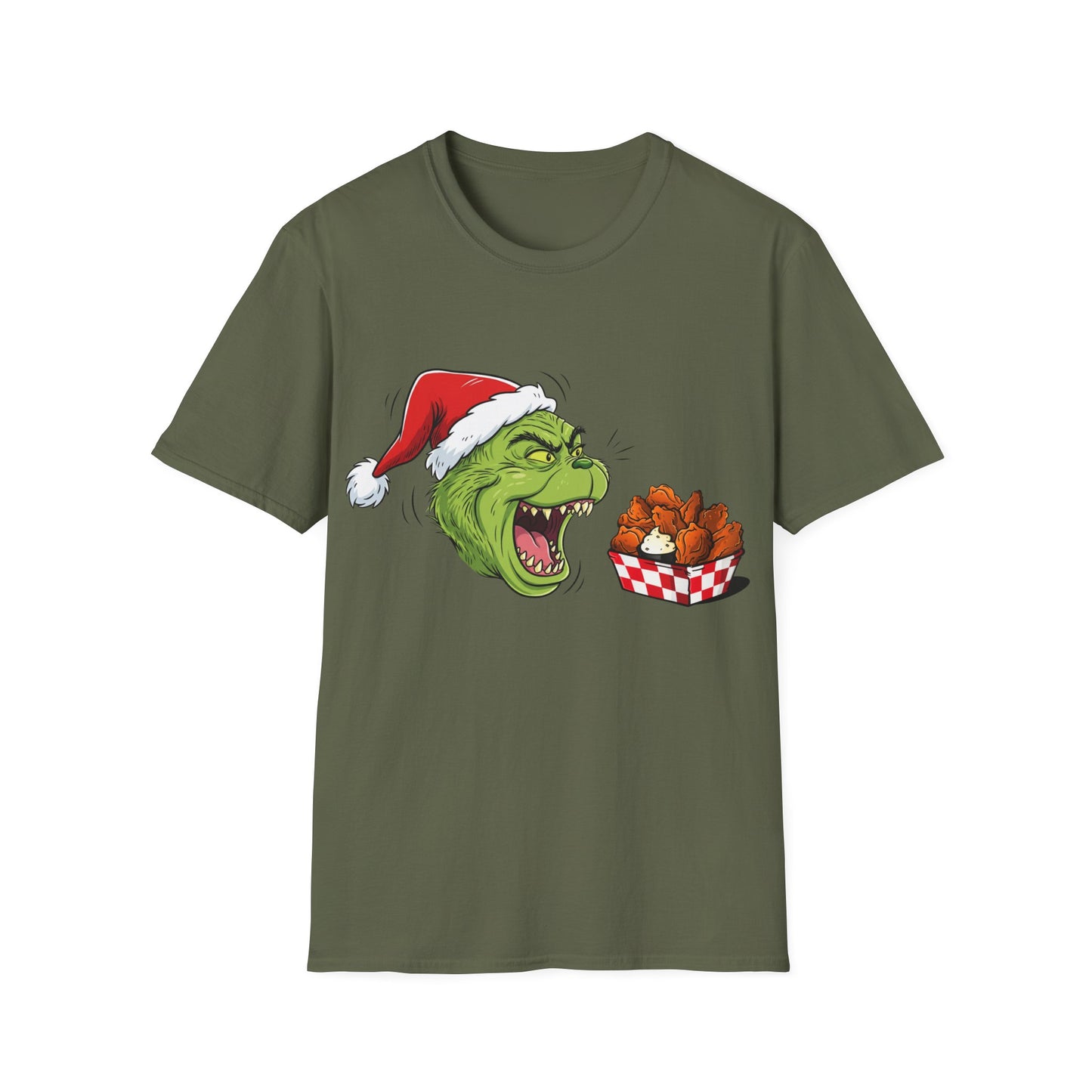Grinch Buffalo Wings Unisex Softstyle T-Shirt
