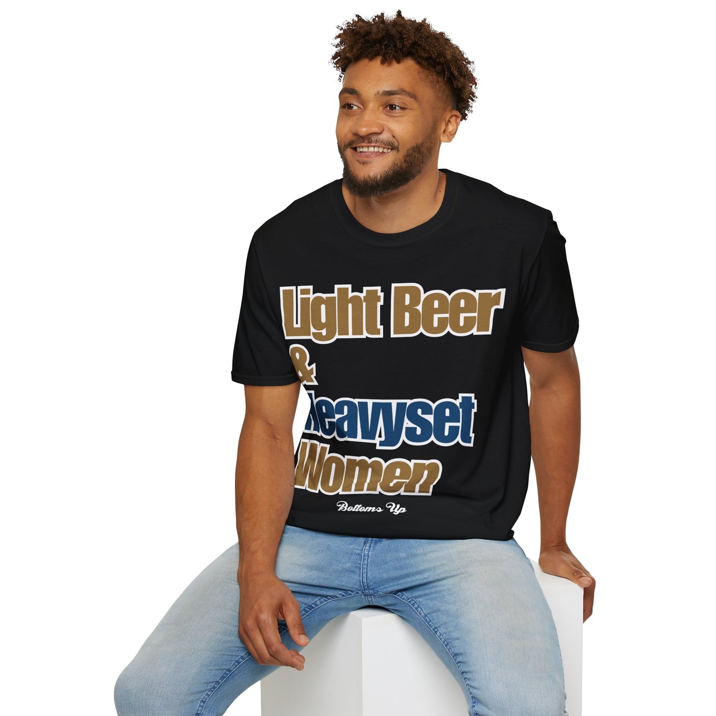 Light Beer & Heavyset Women Unisex Softstyle T-Shirt