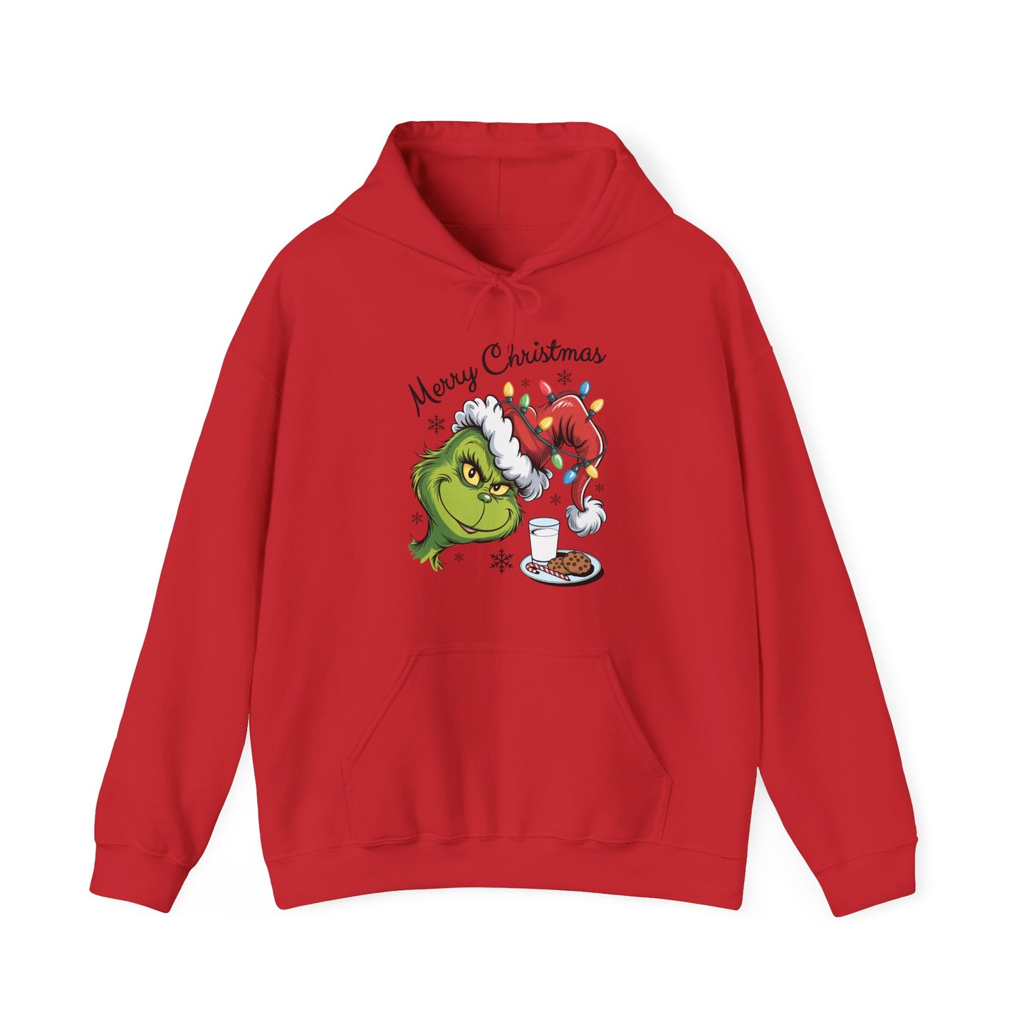 Christmas Grinch Milk & Cookies Unisex Heavy Blend™ Hooded Sweatshirt