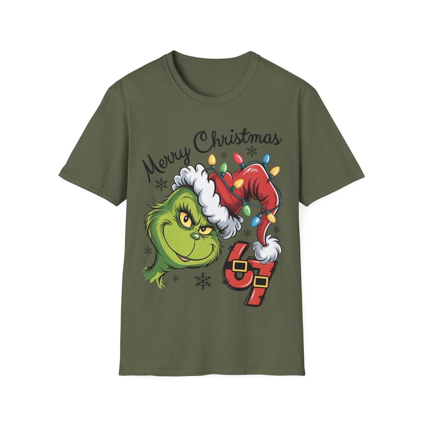 Grinch 6 7 Six Seven Unisex Softstyle T-Shirt