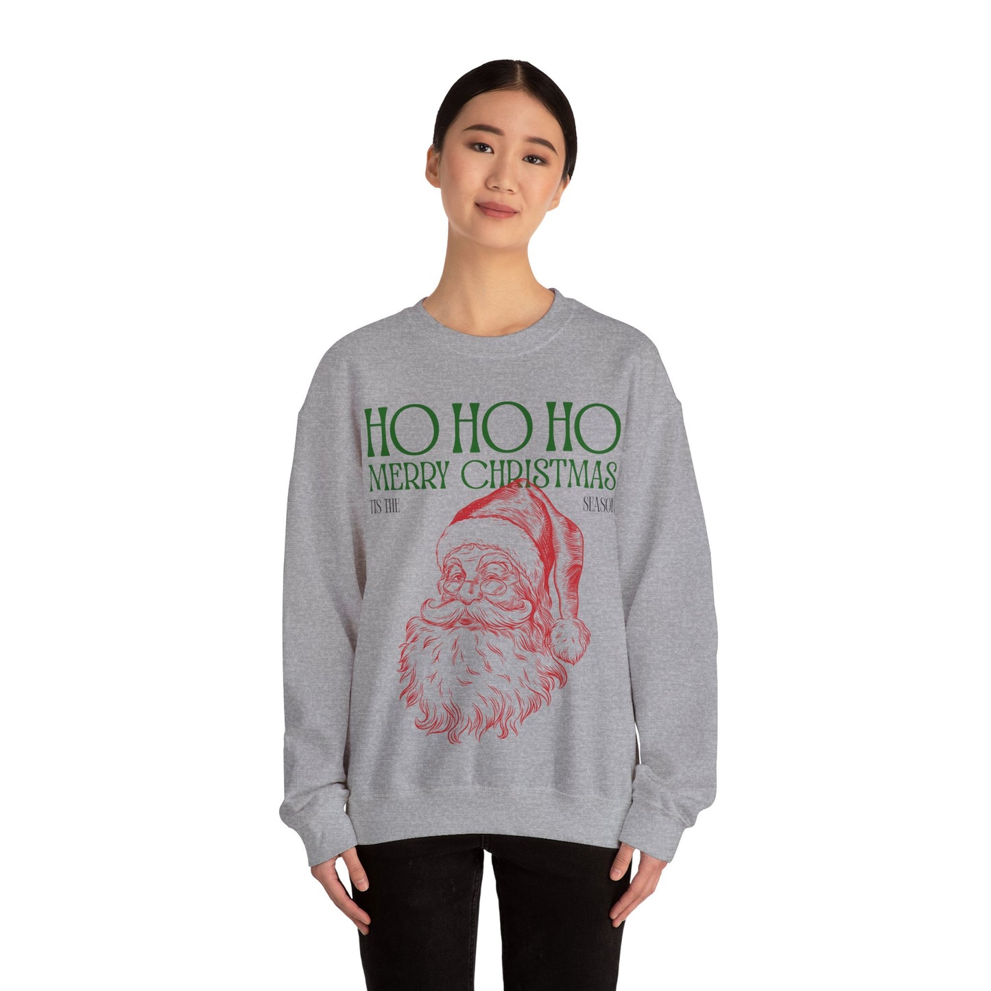 Tis The Season Santa Unisex Heavy Blend™ Crewneck Sweatshirt