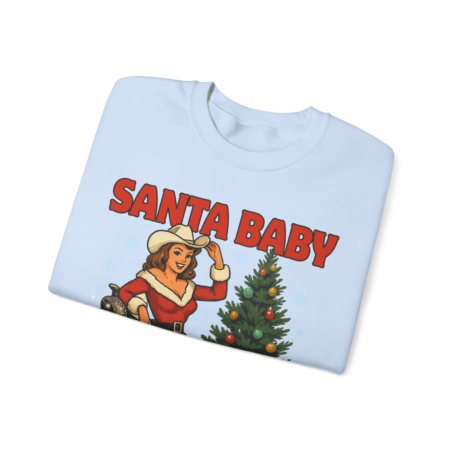 Santa Baby Ready To Ride Unisex Heavy Blend™ Crewneck Sweatshirt