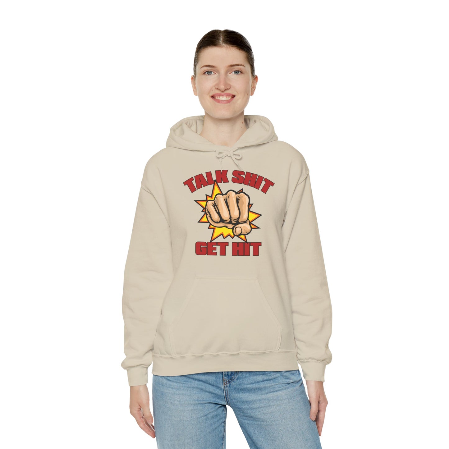 Talk Shit Get Hit Unisex Heavy Blend™ Hooded Sweatshirt