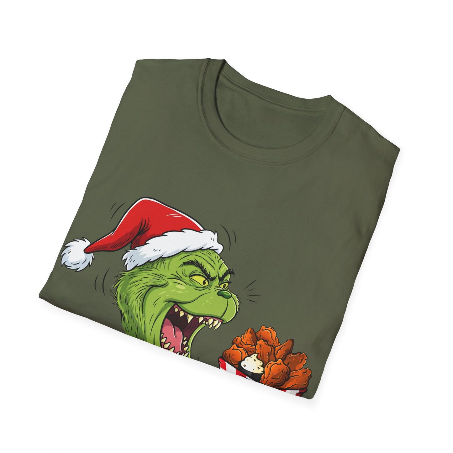 Grinch Buffalo Wings Unisex Softstyle T-Shirt