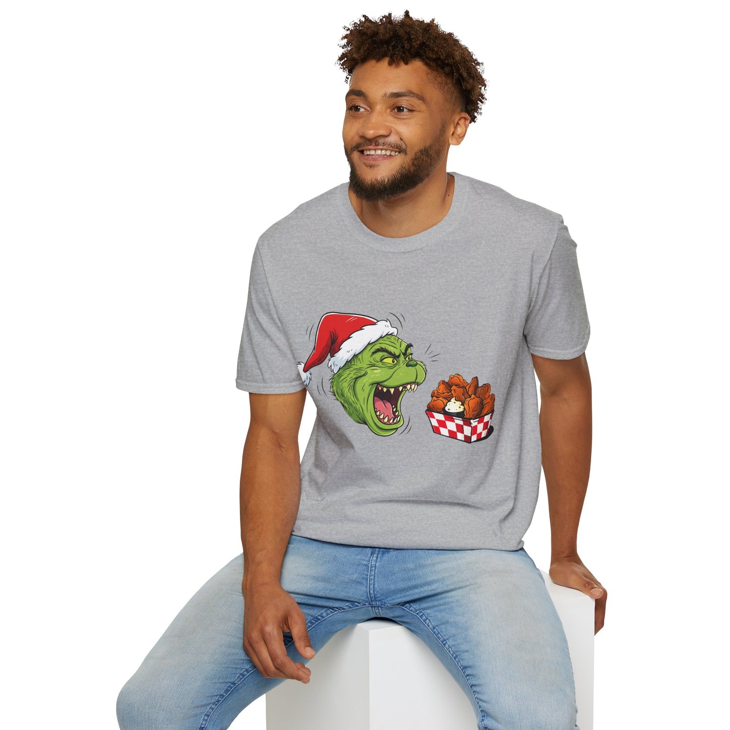 Grinch Buffalo Wings Unisex Softstyle T-Shirt