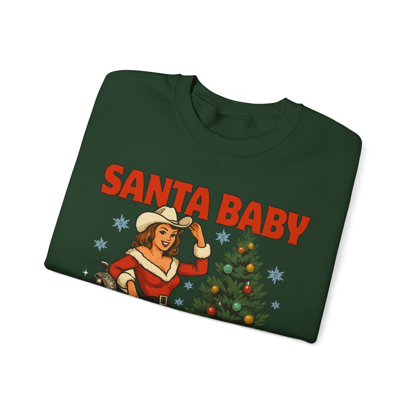 Santa Baby Ready To Ride Unisex Heavy Blend™ Crewneck Sweatshirt