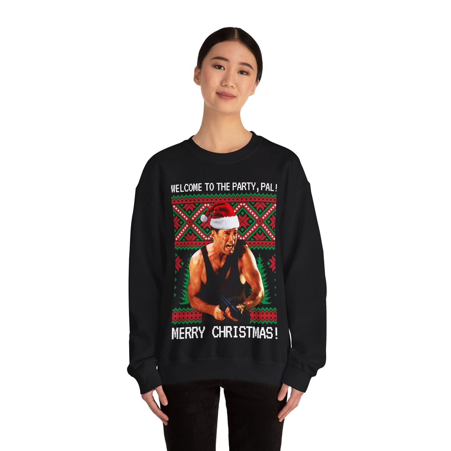 Merry Christmas McClane Unisex Heavy Blend™ Crewneck Sweatshirt