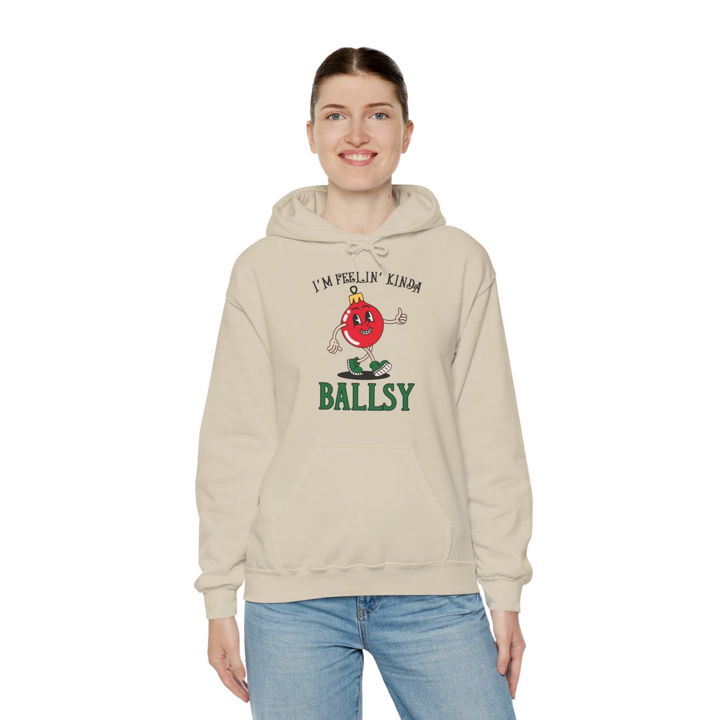 Feelin' Kinda Ballsy Unisex Heavy Blend™ Hooded Sweatshirt