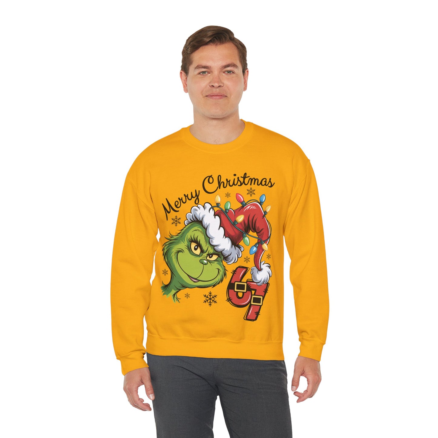 Grinch 6 7 Six Seven Unisex Heavy Blend™ Crewneck Sweatshirt