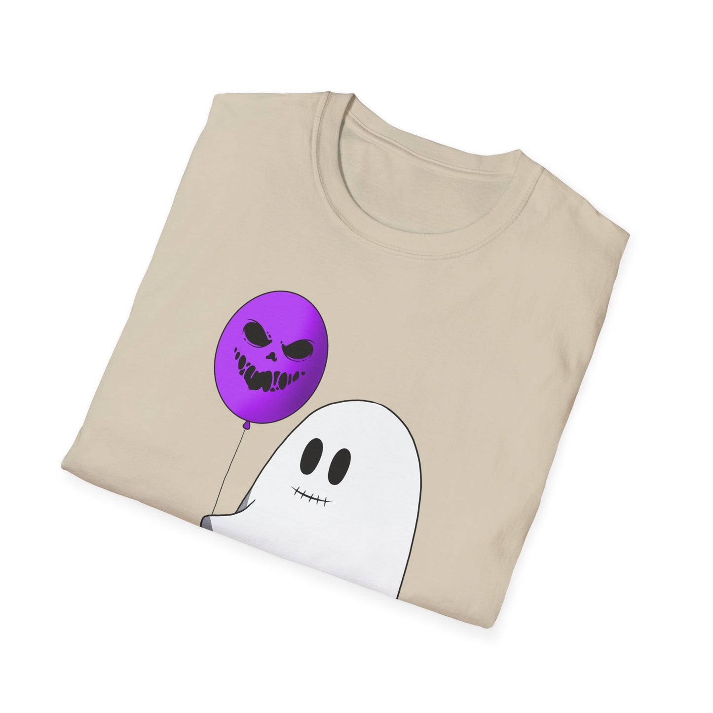 Halloween Balloon Ghost Unisex Softstyle T-Shirt