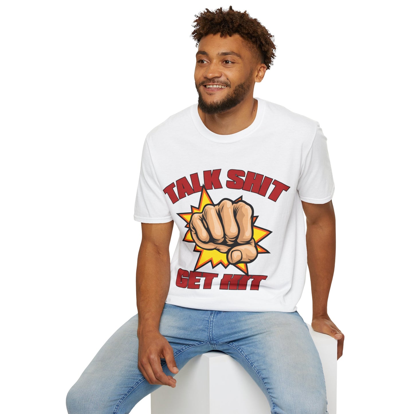 Talk Shit Get Hit Unisex Softstyle T-Shirt