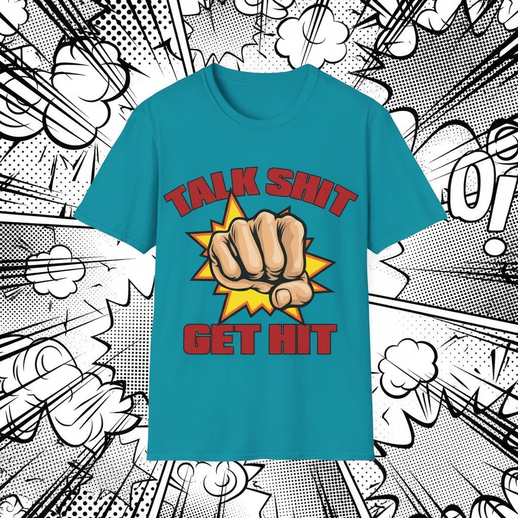 Talk Shit Get Hit Unisex Softstyle T-Shirt
