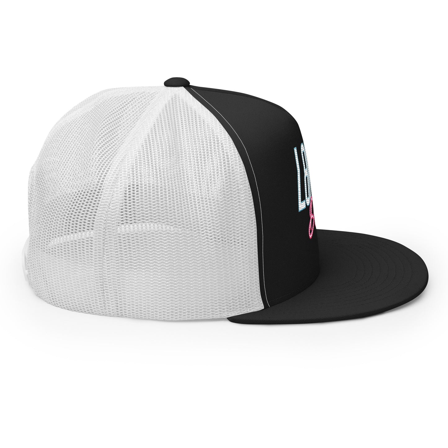 L8NGHT Designs retro 3D logo Trucker Cap