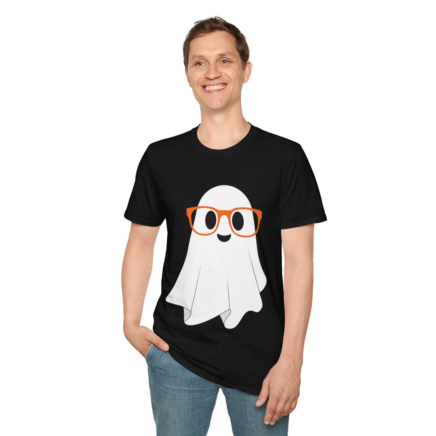 I See You BOO Ghost Unisex Softstyle T-Shirt