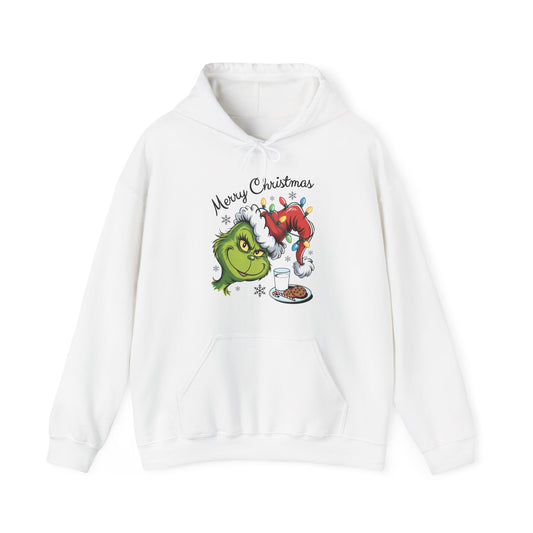 Christmas Grinch Milk & Cookies Unisex Heavy Blend™ Hooded Sweatshirt