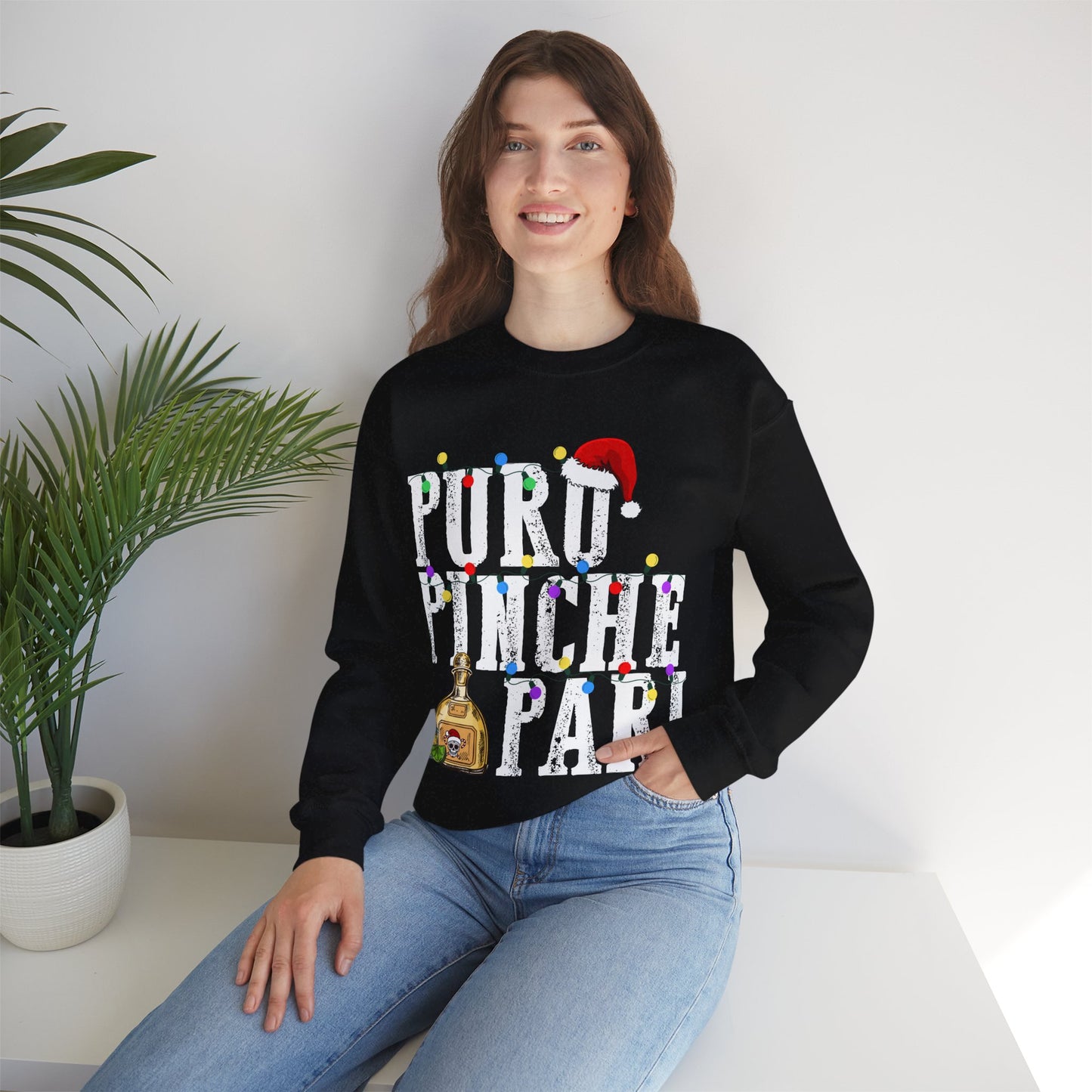 Puro Pinche Pari Unisex Heavy Blend™ Crewneck Sweatshirt