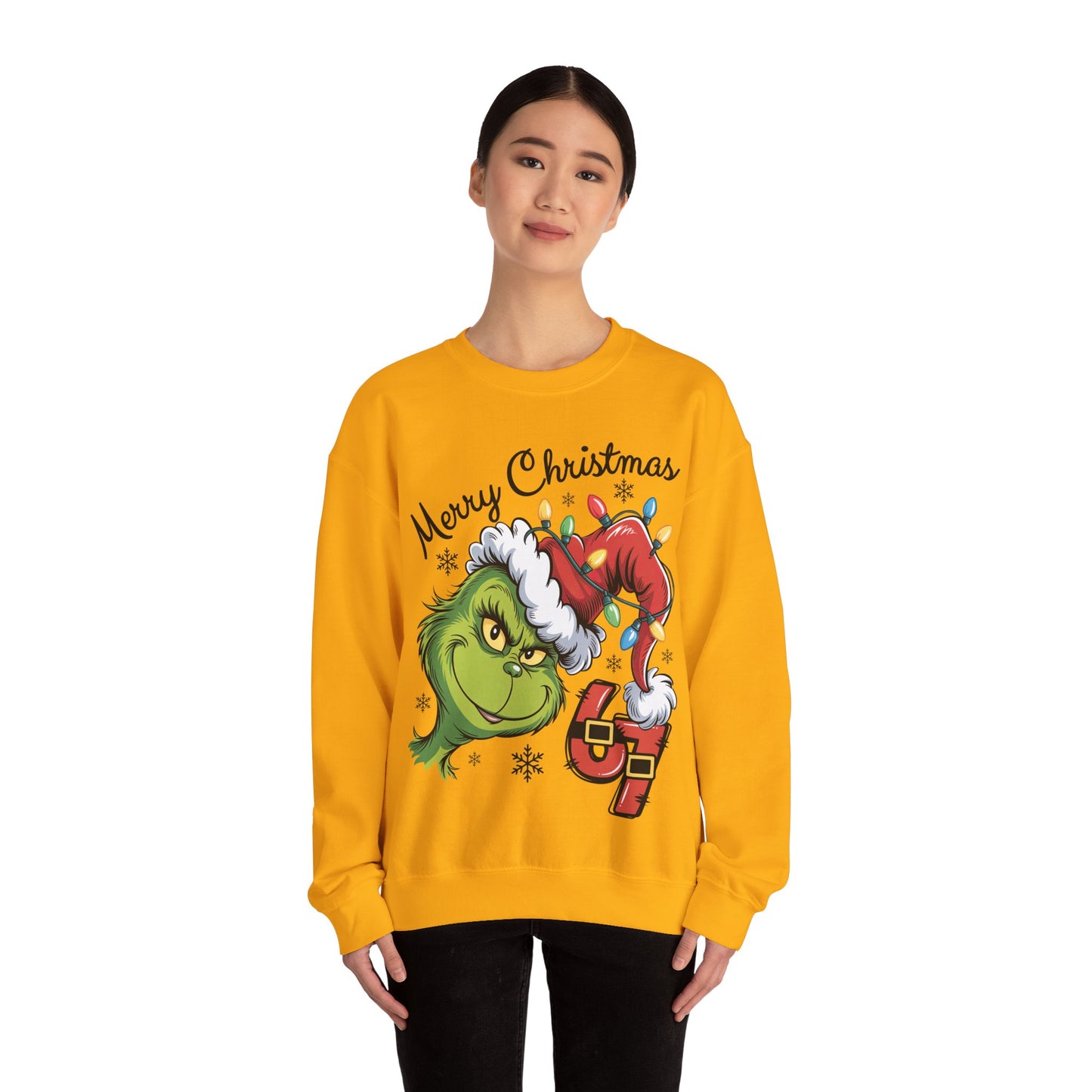 Grinch 6 7 Six Seven Unisex Heavy Blend™ Crewneck Sweatshirt