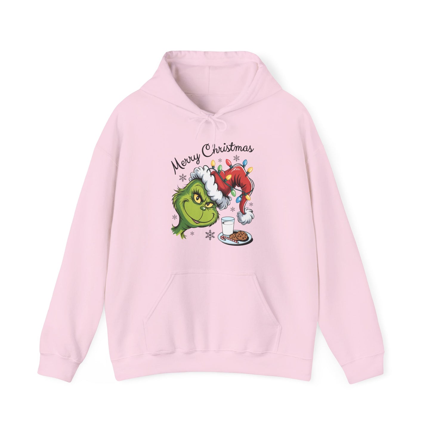 Christmas Grinch Milk & Cookies Unisex Heavy Blend™ Hooded Sweatshirt