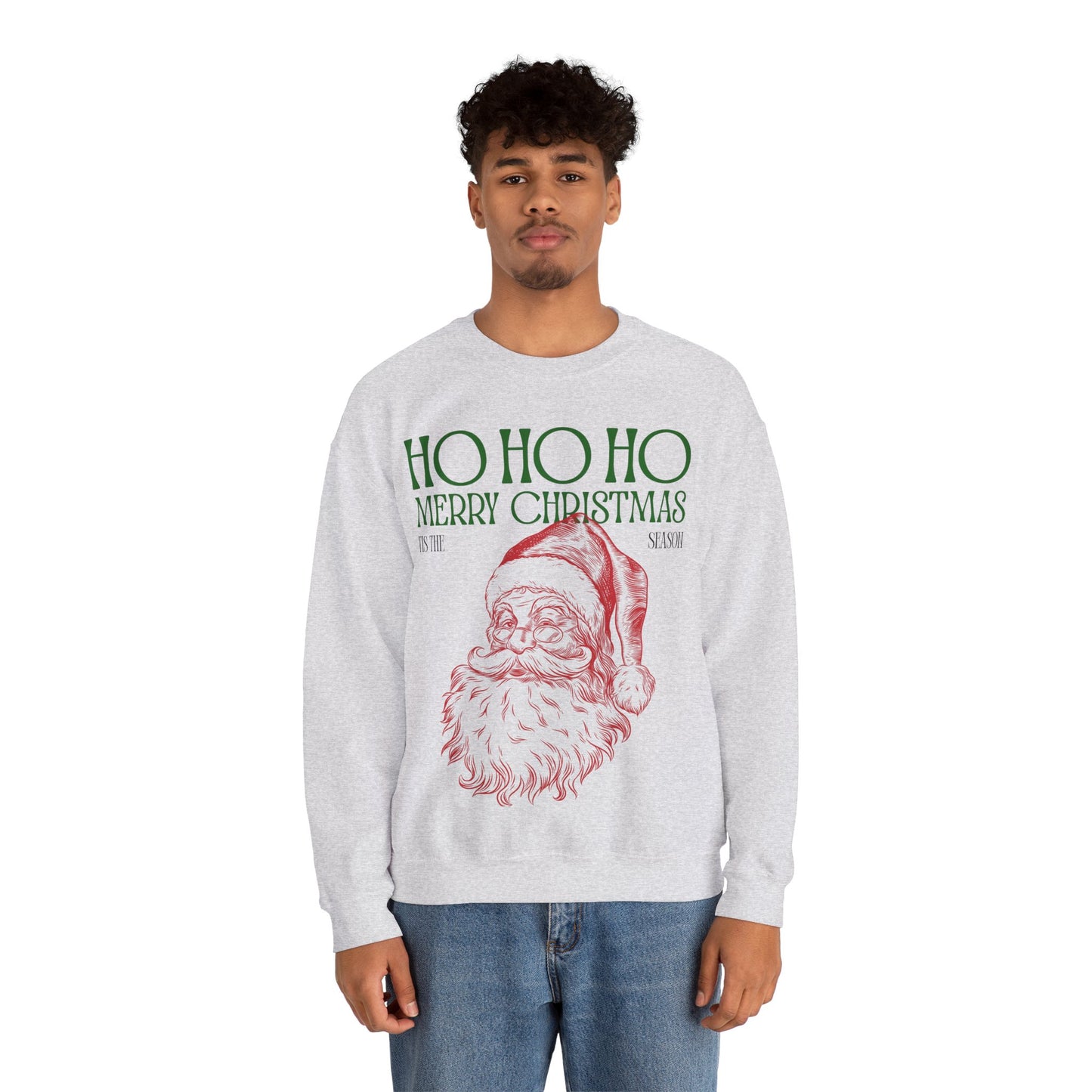 Tis The Season Santa Unisex Heavy Blend™ Crewneck Sweatshirt