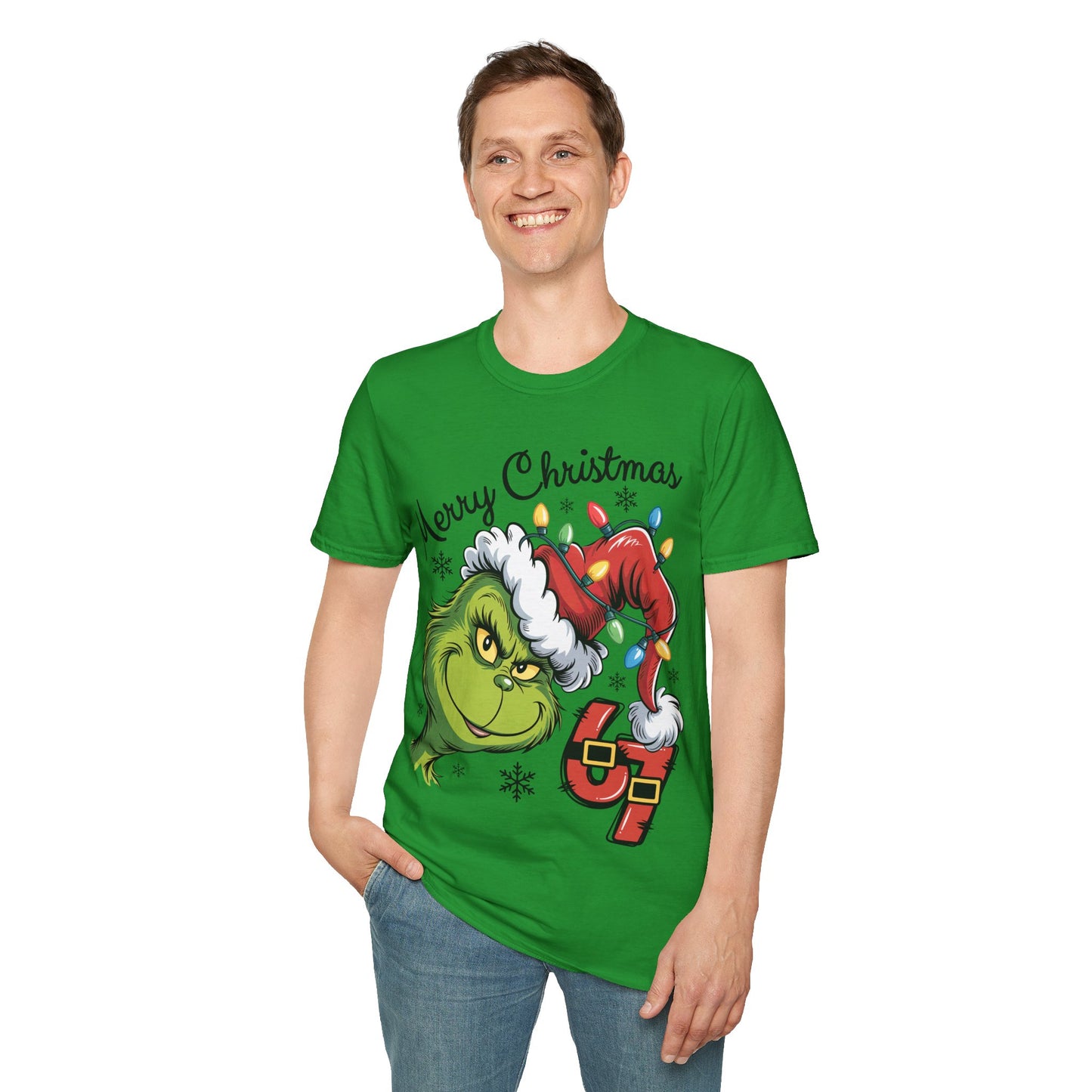 Grinch 6 7 Six Seven Unisex Softstyle T-Shirt