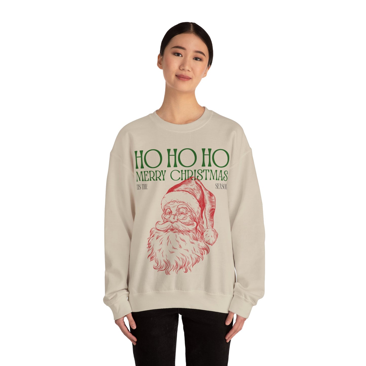 Tis The Season Santa Unisex Heavy Blend™ Crewneck Sweatshirt