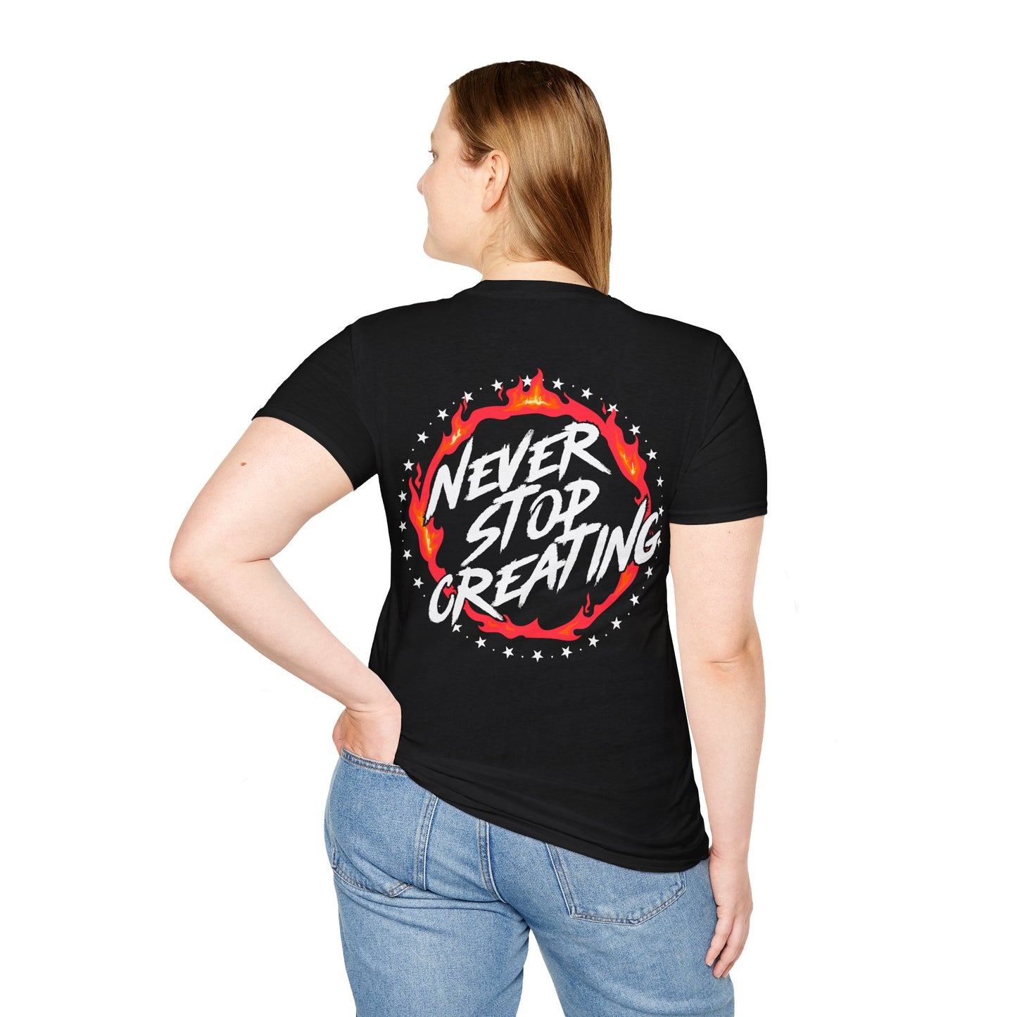 Dead Tired Creators Club Never Stop CreatingUnisex Softstyle T-Shirt