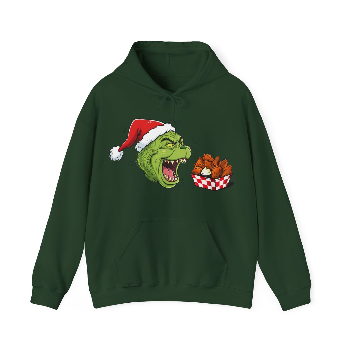 Grinch Buffalo Wings Unisex Heavy Blend™ Hooded Sweatshirt