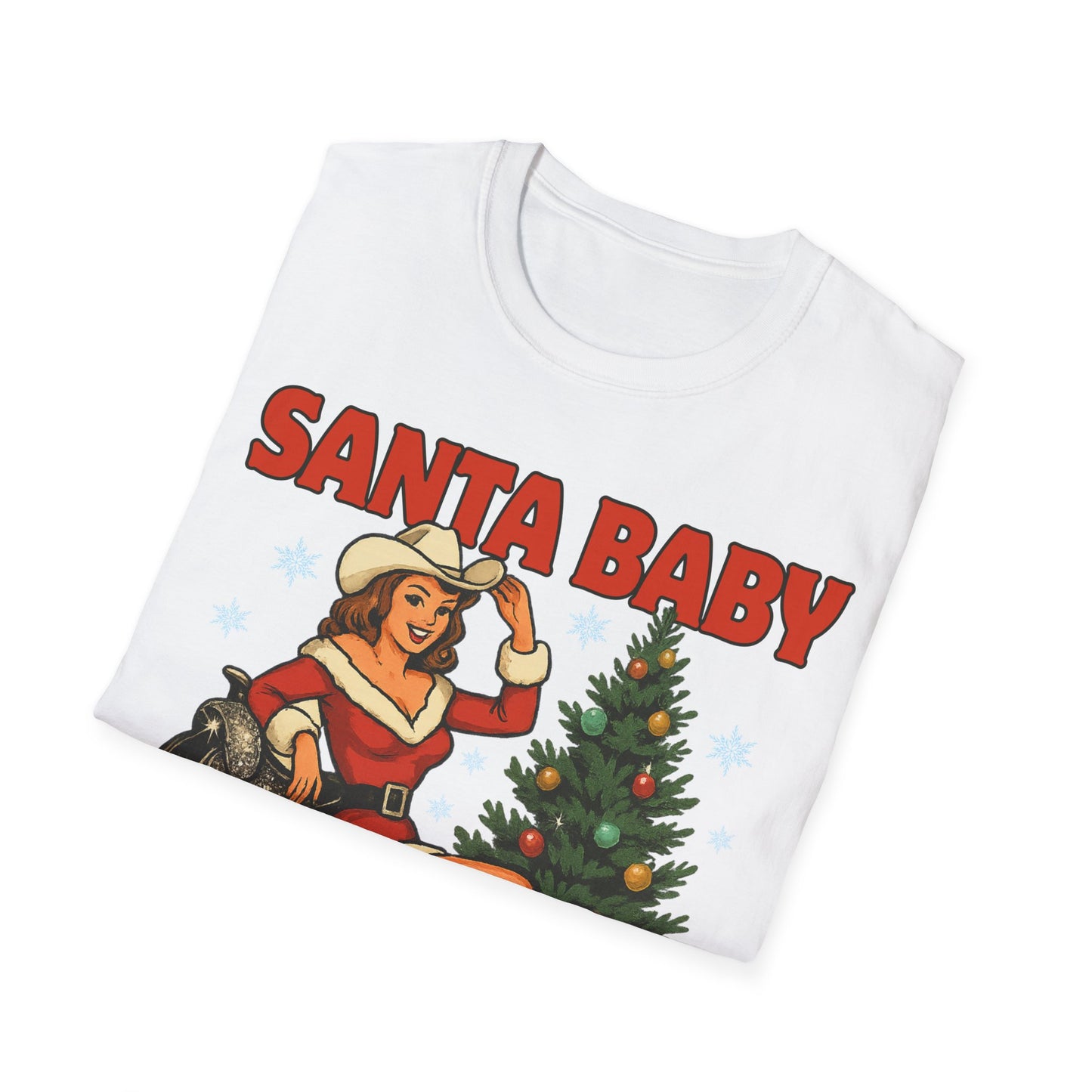 Santa Baby Ready To Ride Unisex Softstyle T-Shirt